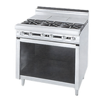 Thumbnail image #1 for Jade Range (Middleby) Titan JTRH-2ST 24-Inch Heavy-Duty Natural Gas Range with 2 Open Burners, 2 Hot Tops, and Cabinet Base
