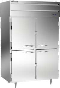 Beverage Air P Series Top-Mount Pass-Thru Warming Cabinet with Solid Half Doors, 2-Section, 43.3 Cu. Ft.