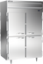 Thumbnail image #1 for Beverage Air P Series Top-Mount Pass-Thru Warming Cabinet with Solid Half Doors, 2-Section, 43.3 Cu. Ft.