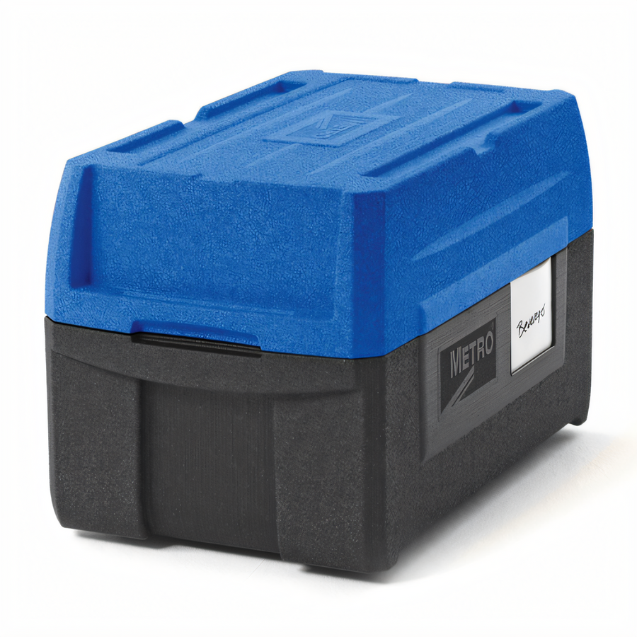 Product image #1 for Metro Mightylite BigBoy Multi-Purpose 5-Pan Top-Load Insulated Food Pan Carrier, Black/Blue