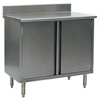 Eagle Spec-Master 60-Inch x 24-Inch Enclosed Work Table Cabinet Base with Hinged Doors and 4-1/2-Inch Backsplash