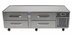 Thumbnail image #1 for Randell Two-Section Self-Contained Refrigerated Chef Base Equipment Stand with 4 Drawers, 72 Inch W, Right-Side Compressor