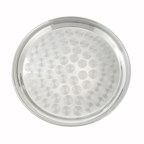 Product image #1 for 12-Inch Round Stainless Steel Swirl Service Tray