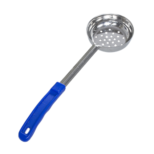 Product image #1 for Crestware 8 oz Perforated Portion Control Serving Spoon with Blue Handle