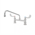 Thumbnail image #2 for EverSteel Double Pantry Deck-Mount Mixing Faucet, 8-Inch Centers, 12-Inch Swing Nozzle, Stainless Steel