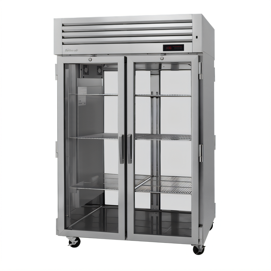 Product image #1 for Turbo Air PRO Series Two-Section Pass-Thru Heated Holding Cabinet with Full-Length Glass Doors, 48.7 Cu. Ft.