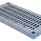 Thumbnail image #1 for Quantum Millenia QP2148VS Vented Polymer Shelf, 48"W x 21"D, Gray, Removable Open Grid Mat, 1000 lb Capacity