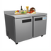 Thumbnail image #1 for KoolMore 48-Inch Two-Section Stainless Steel Worktop Freezer, 12 Cu. Ft., 2-Door