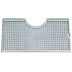 Thumbnail image #1 for 18 Inch x 9 Inch Surface Mount Stainless Steel Drip Tray Trough with Perforated Screen and 1/2 Inch Drain