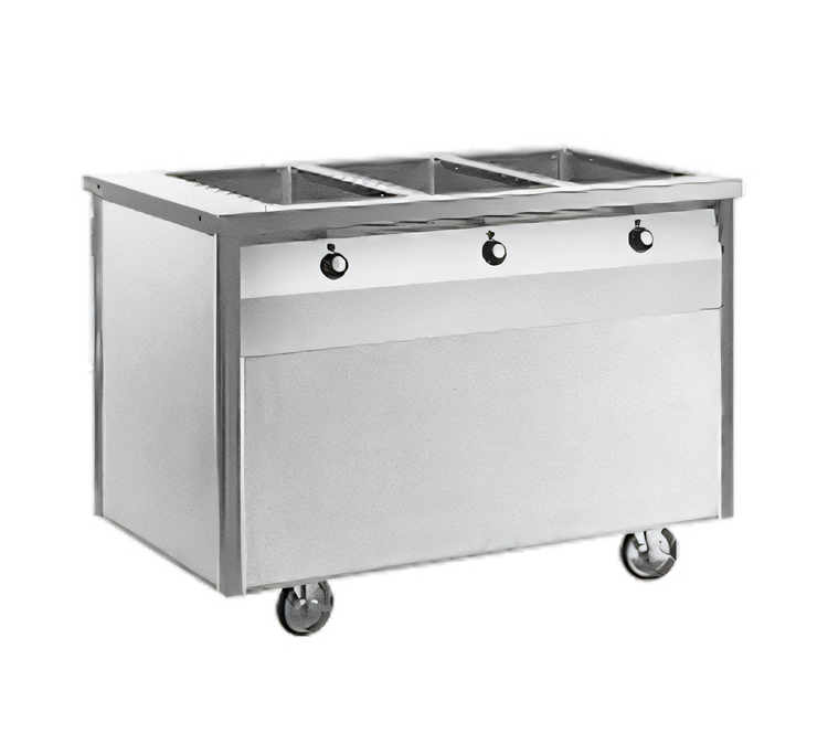 Product image #1 for Randell Custom & Serving RAN HTD-2 Mobile Electric Hot Food Table with Two 12 x 20 Wells