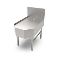 John Boos Underbar Frozen Drink Machine Stand, Freestanding Stainless Steel, 18 x 29 x 32-1/2 Inches