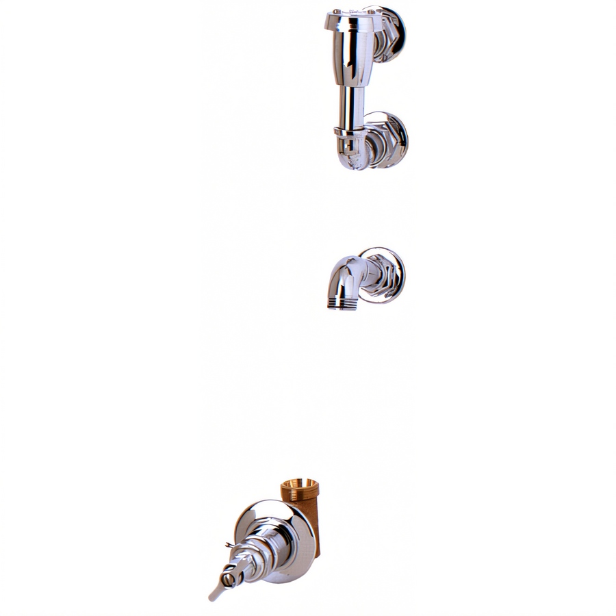 Product image #1 for Wall-Mount Service Sink Outlet with Concealed Loose Key Valve and Elevated Vacuum Breaker