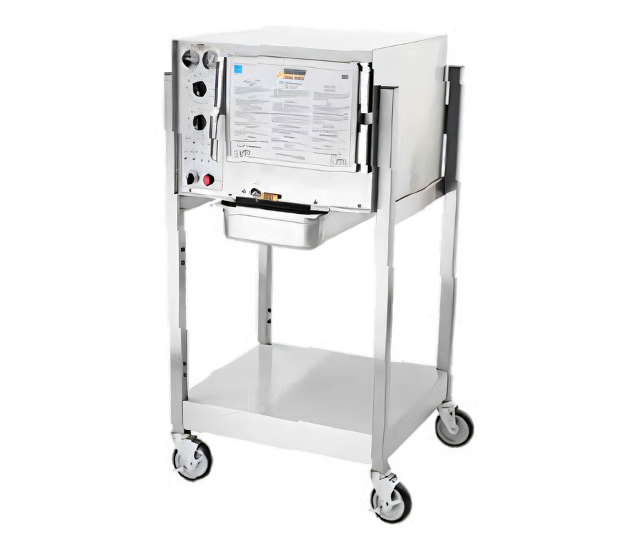 Product image #1 for AccuTemp Steam'N'Hold Boilerless Convection Steamer Floor Model with Stand and Casters, 3-Pan, 240V, 3-Phase