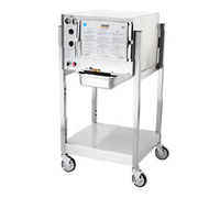 AccuTemp Steam'N'Hold Boilerless Convection Steamer Floor Model with Stand and Casters, 3-Pan, 240V, 3-Phase