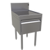 Thumbnail image #1 for Glastender Underbar Drainboard Half Cabinet with Locking Door, 18-Inch Wide x 24-Inch Deep, Stainless Steel