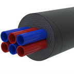 Thumbnail image #1 for Krowne CC-6 Polyethylene Glycol Tubing, Six 1/2-Inch Tubes with 3/4-Inch Insulation and Waterproof Black Tape, 6-Foot Increments
