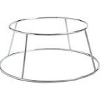 Thumbnail image #1 for American Metalcraft SDRCK4 Round 1-Tier Stainless Steel Display Rack, 7-1/2" Top Dia. x 9-5/8" Base Dia. x 4"H Case of 36