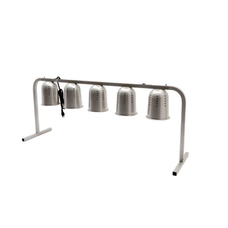 Product image #1 for Omcan 5-Bulb Freestanding Heat Lamp with Adjustable Height and Aluminum Reflectors