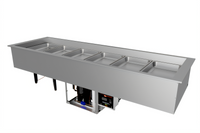 Hatco CWBP-6 6-Pan Full-Size Top-Mount R-290 Self-Contained Refrigerated Drop-In Cold Well