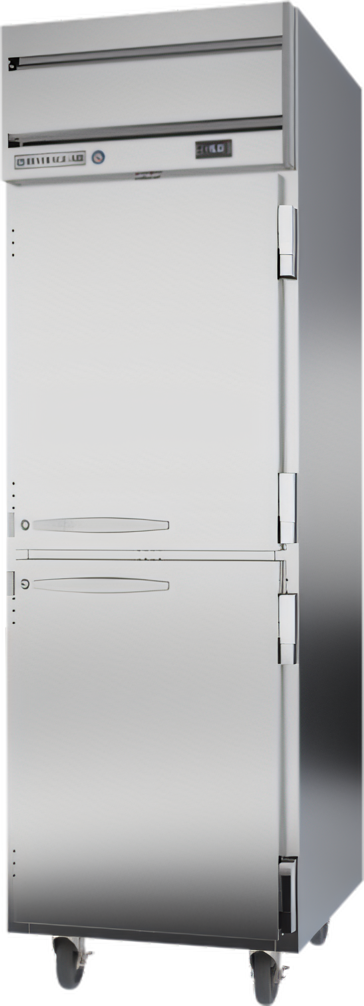 Product image #1 for Beverage Air Horizon Series One-Section Reach-In Freezer, 21.06 Cu. Ft., 2 Half Solid Doors, Top-Mounted Self-Contained, Stainless Steel