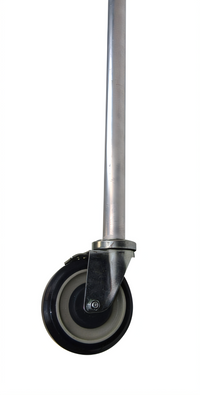 Channel Adjustable Shelving Caster Conversion Kit, Set of 4, Factory Installed