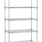 Thumbnail image #1 for Metro Super Erecta SA-3060C-86-S5 Super Adjustable Wire Stationary Starter Shelving Unit, 60"W x 30"D x 86"H, 600 lb. capacity per shelf, 2000 lb.