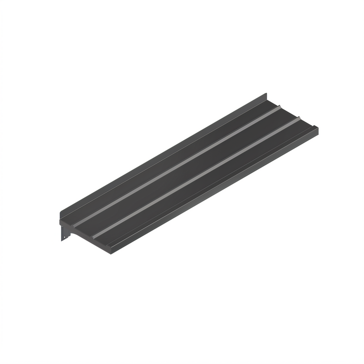 Product image #1 for John Boos Solid Drop-Down Stainless Steel Tray Slide for Modular Cabinets, 144 Inch x 12 Inch