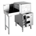 Thumbnail image #1 for Glastender GT-18+1L Front-to-Side Pass-Thru Glasswasher Station with Left Drain Table