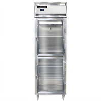 Continental Refrigerator Designer Line 1-Section Shallow Depth Half-Height Glass Door Reach-In Freezer
