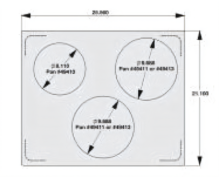 Product image #1 for Miramar® Double-Size Stainless Steel Template Adapter Plate for Miramar Cookware