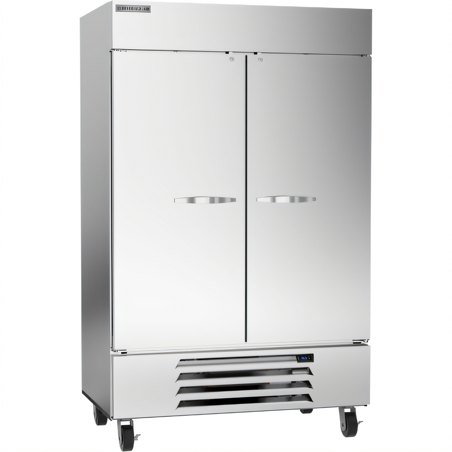 Product image #1 for Beverage-Air Horizon Series Two-Section Reach-In Refrigerator with Solid Hinged Doors, 46.15 Cu. Ft., Bottom-Mounted Refrigeration