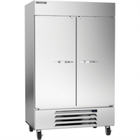 Beverage-Air Horizon Series Two-Section Reach-In Refrigerator with Solid Hinged Doors, 46.15 Cu. Ft., Bottom-Mounted Refrigeration