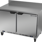 Thumbnail image #1 for Beverage Air WTRF48AHC 48-Inch Two-Section Dual-Temperature Worktop Refrigerator/Freezer, Stainless Steel, Left Refrigerator/Right Freezer
