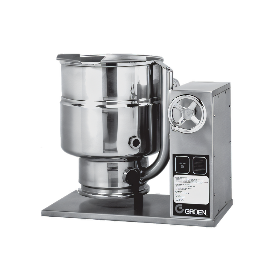 Product image #1 for Groen TDBC-48A 48 Quart Electric Tabletop Tilting Steam-Jacketed Kettle