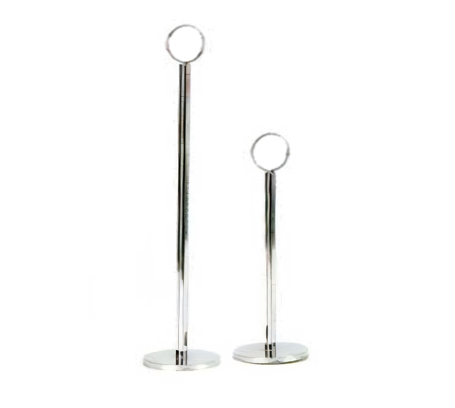 Product image #1 for Admiral Craft 12-Inch Chrome-Plated Number/Card Stand with Double Ring Clip