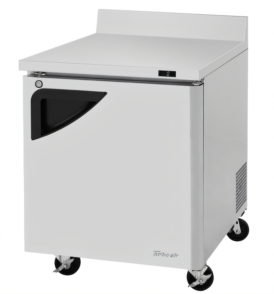 Product image #1 for Turbo Air Super Deluxe 27.5-Inch Wide 1-Section Stainless Steel Worktop Freezer with Self-Cleaning Condenser