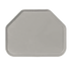 Thumbnail image #1 for Carlisle Glasteel Trapezoid Fiberglass Cafeteria Tray, 18 x 14 Inches, Smoke Gray