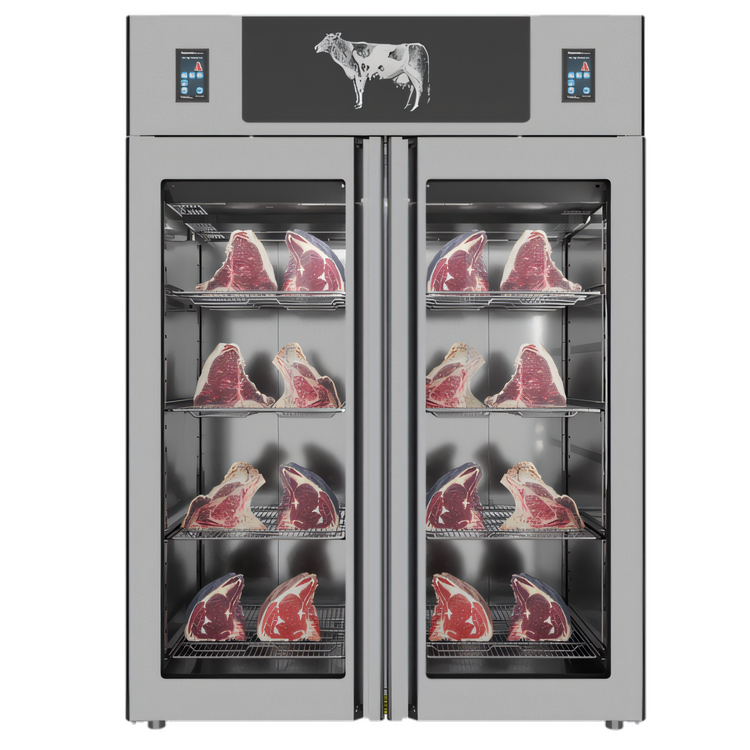 Product image #1 for Trento Stagionello Dry Age 3.0 Twin Dry Aging Cabinet, 49.5 Cu. Ft., 2 Hinged Glass Doors