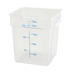 Thumbnail image #1 for Winco 18 Qt Translucent Square Polypropylene Food Storage Container