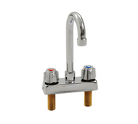 Eagle Group 302004 Manual Deck-Mount Faucet with Gooseneck Spout, 4-Inch Centers, Low Lead