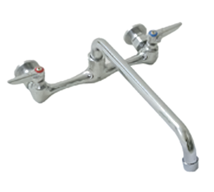 Product image #1 for Eagle Group 12-Inch Standard Splash-Mounted Mixing Faucet with 8-Inch Centers and Swing Nozzle