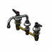 Thumbnail image #1 for T&S Brass EasyInstall 8-Inch Center Lavatory Faucet with 8-Inch Swing Nozzle and VR Laminar Flow