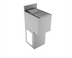 Thumbnail image #1 for BK Resources Underbar Ice Bin with Sliding Cover, 33 lb Capacity, T-304 Stainless Steel, 12 x 21 x 34 Inches