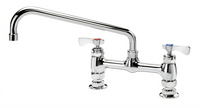 Krowne Royal Series Deck-Mount Manual Faucet with 10-Inch Swing Spout
