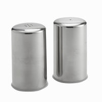 American Metalcraft Stainless Steel Brushed Finish Salt & Pepper Shaker Set, 2 oz.
