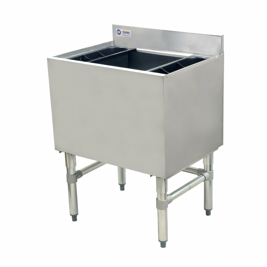 Product image #1 for Omcan 24-Inch Insulated Bar Ice Bin with 12-Inch Deep Bowl and 7-Circuit Post-Mix Cold Plate
