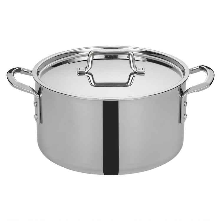 Product image #1 for Tri-Gen 12 Qt Tri-Ply Induction-Ready Stainless Steel Stock Pot with Cover