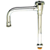 Thumbnail image #1 for T&S Brass Swivel Vacuum Breaker Gooseneck Faucet Spout/Base, Polished Chrome-Plated