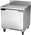 Thumbnail image #1 for Beverage-Air 32-Inch One-Section Worktop Refrigerator with Solid Door and 4-Inch Backsplash