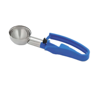 Vollrath #16 2 oz Standard Length Disher with Royal Blue Ergonomic Handle